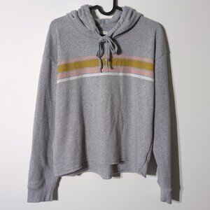 American Eagle Sweatshirt Small Womens Gray Hooded Cropped Ahh-Mazingly Soft